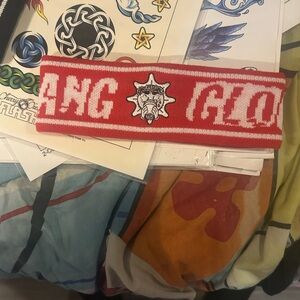 Bold Red and White GloGang Headband